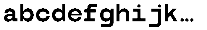 TBJ Serial Port Monospace Semi Bold FONT