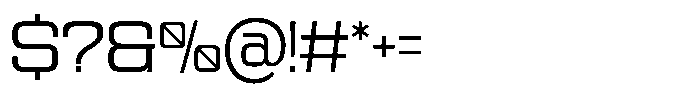 TBJ Ultra Centric Light Font OTHER CHARS