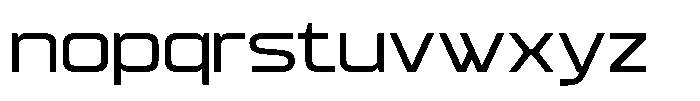 TBJ Ultra Centric Regular Font LOWERCASE