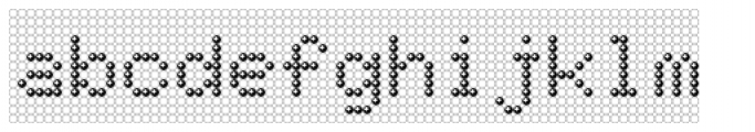 TBMatrix Ghost Sphere Font LOWERCASE