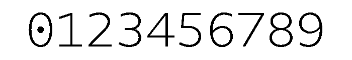 Tchig Mono Extra Light Font OTHER CHARS