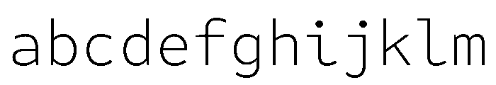 Tchig Mono Extra Light FONT