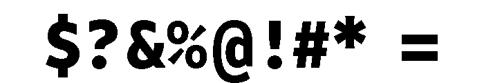 Tchig Mono Heavy Font OTHER CHARS