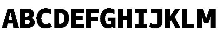 Tchig Mono Heavy Font UPPERCASE
