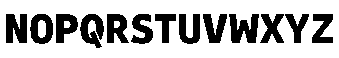 Tchig Mono Heavy Font UPPERCASE
