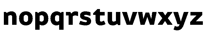 Tchig Mono Heavy Font LOWERCASE