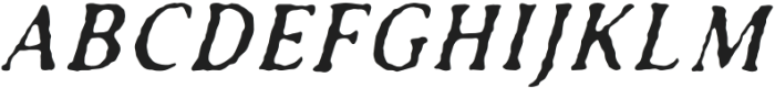 TC Antiquated Italic Light otf (300) Font UPPERCASE