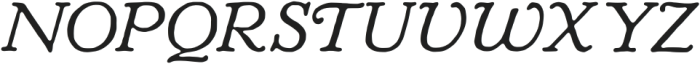TC Aurellia Italic Round otf (400) Font UPPERCASE