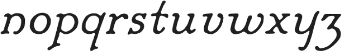 TC Aurellia Italic Round otf (400) Font LOWERCASE