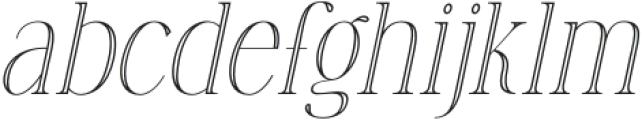 TC Brookleigh Outline Oblique otf (400) Font LOWERCASE