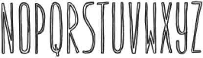 TC Quirkline Cond Outline Bold otf (700) Font UPPERCASE