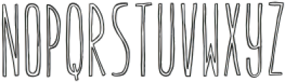 TC Quirkline Cond Outline otf (400) Font UPPERCASE