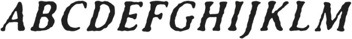 TCAntiquatedItalic-Bold otf (700) Font UPPERCASE