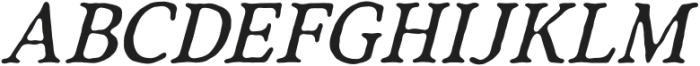 TCWonderlingRoundCn-Italic otf (400) Font UPPERCASE