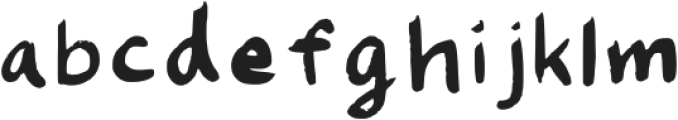 Tcha Fluffly Regular otf (400) Font LOWERCASE