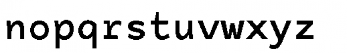 Tchig Mono Bold Font LOWERCASE
