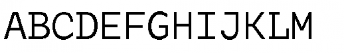 Tchig Mono Regular Font UPPERCASE