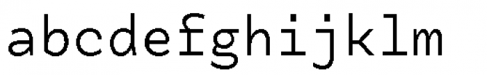 Tchig Mono Regular Font LOWERCASE