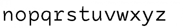 Tchig Mono Regular Font LOWERCASE