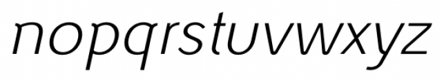 TCC Sans Italic Normal Font LOWERCASE