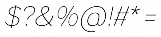 TCC Sans Light Italic Font OTHER CHARS