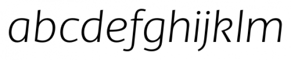 TCF Diple Light Italic Font LOWERCASE