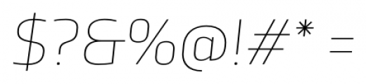 TCF Noli Thin Italic Font OTHER CHARS