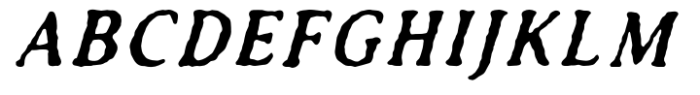 TC Antiquated Italic Bold Font UPPERCASE