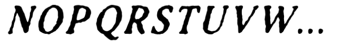 TC Antiquated Italic Bold Font UPPERCASE