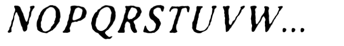 TC Antiquated Italic Light Font UPPERCASE