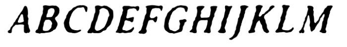 TC Antiquated Italic Regular Font UPPERCASE