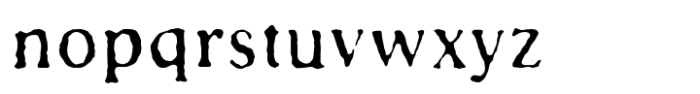TC Antiquated Light Font LOWERCASE