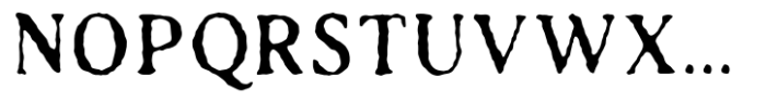 TC Antiquated Regular Font UPPERCASE