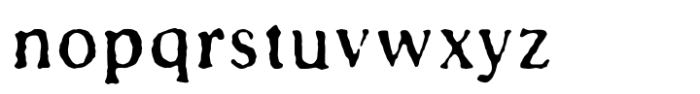 TC Antiquated Regular Font LOWERCASE