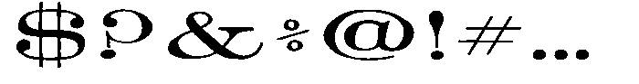 TC Barlett No1 Bold Expanded Font OTHER CHARS
