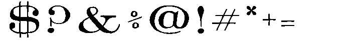 TC Barlett No1 Bold Font OTHER CHARS