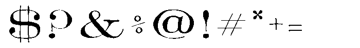 TC Barlett No1 Regular Font OTHER CHARS