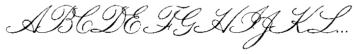 TC Barlett No1 Script Regular Font UPPERCASE