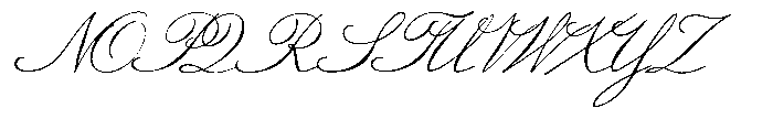 TC Barlett No1 Script Regular Font UPPERCASE