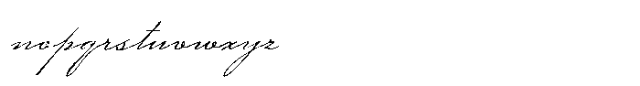 TC Barlett No1 Script Regular Font LOWERCASE