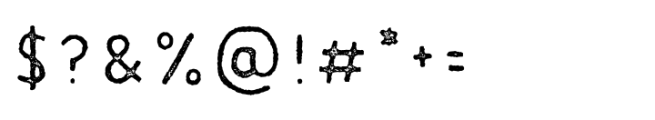 TC Jimmy Rough Sans Regular Font OTHER CHARS