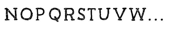 TC Jimmy Rough Serif Bold Font UPPERCASE