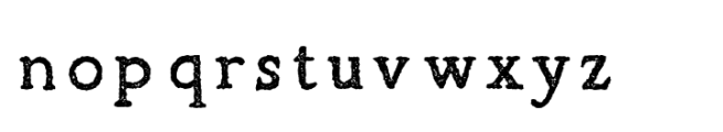 TC Jimmy Rough Serif Bold Font LOWERCASE