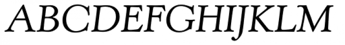 TC Kingsley RR Light Italic Font UPPERCASE