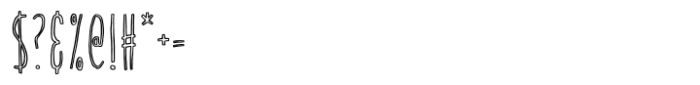 TC Quirkline Condensed Outline Bold Font OTHER CHARS
