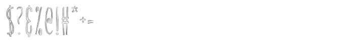 TC Quirkline Condensed Outline Light Font OTHER CHARS