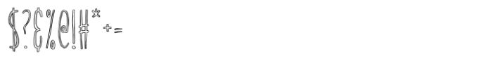 TC Quirkline Condensed Outline Font OTHER CHARS
