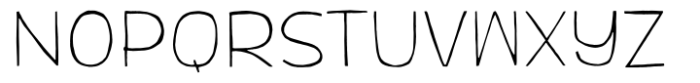 TC Quirkline Extd Light Font LOWERCASE
