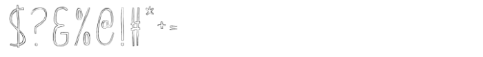 TC Quirkline Outline Light Font OTHER CHARS