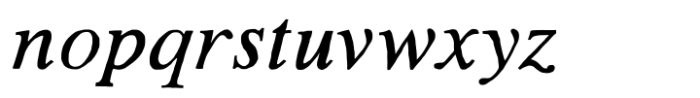 TC Seraphine Italic Font LOWERCASE